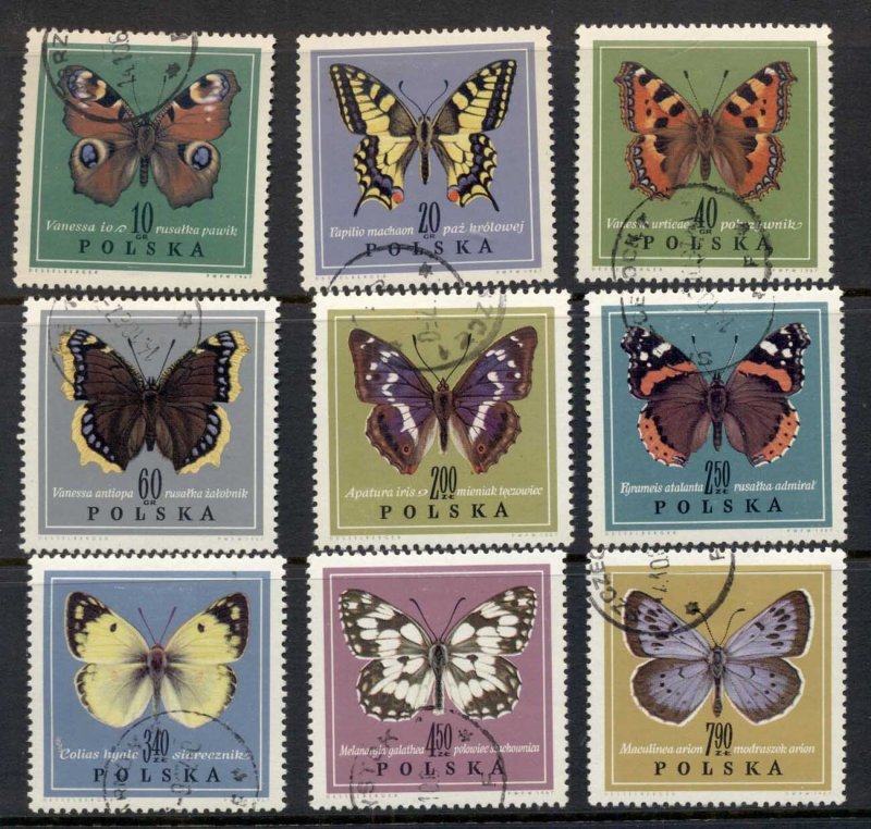 Poland 1967 Insects, Butterflies CTO