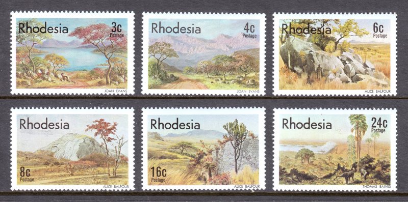 Rhodesia - Scott #381-386 - MNH - SCV $2.00