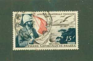 FRENCH EQUATORIAL AFRICA C35 USED CV $1.60 BIN 0.65