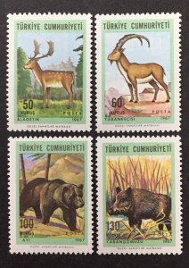 Turkey 1967 #1735-8, Animals, MNH.