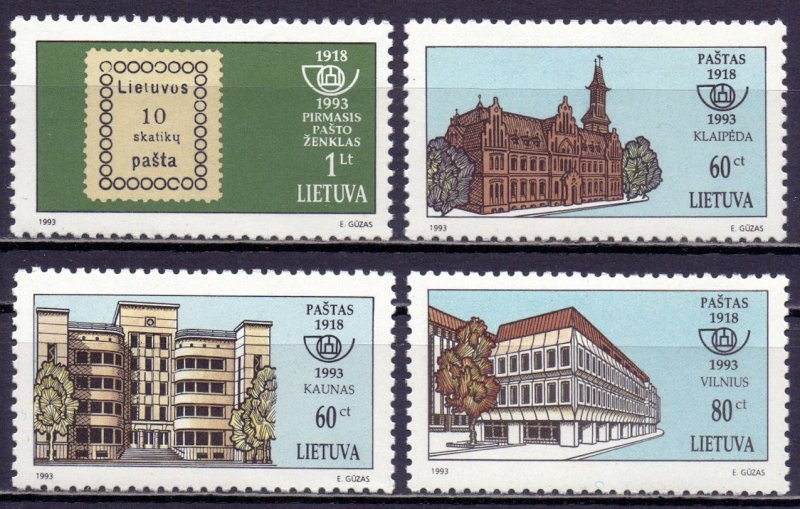 Lithuania. 1993. 540-43. Stamps at the post office stamps. MNH.