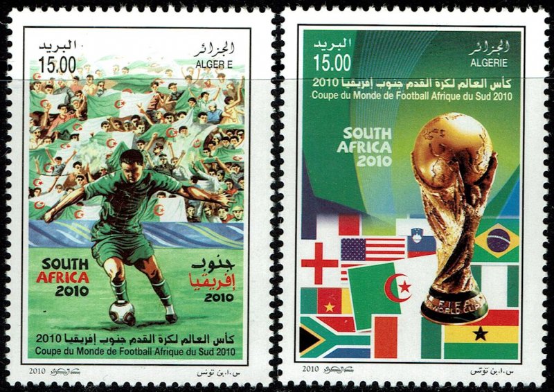 Algeria #1496-97  MNH - World Cup Soccer (2010)