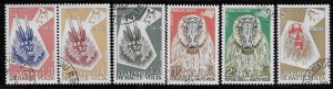 Upper Volta 1960 Animal Mask Sc 71-75 & 77 Used A1258