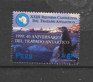 PENGUIN - PERU #1224 ANTARCTIC TREATY MNH