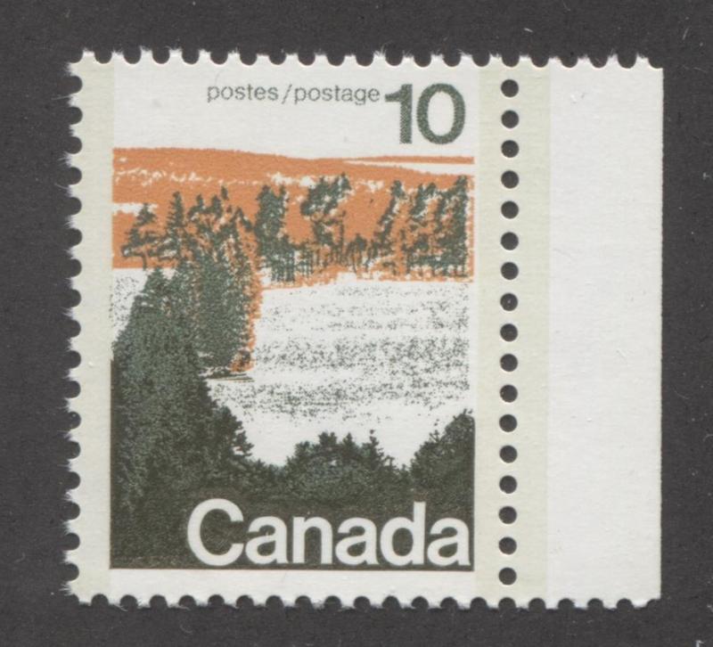 Canada #594viii 10c Caricature Type 2, GT-2 OP-2 Paper Type 3 Plate 2 VF-84 NH