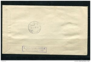 Czechoslovakia 1961 Register Cover First Day Cancel Karlovy Vary to Germany