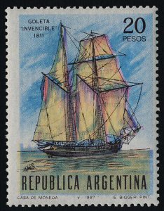 Argentina 837 MNH Sailing Ship, Navy Day