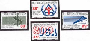 MICRONESIA 56, C28-30 MNH ANNIVERSARIES AND EVENTS