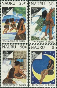 Nauru 1989 SG379-382 Legend of Eigigu set MNH