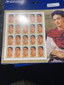 Scott 3509 Frida Kahlo Full Sheet USPS Fresh Sealed M NH OG ach