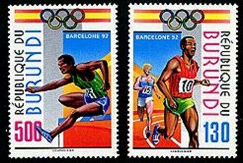 HERRICKSTAMP BURUNDI Sc.# 695-96 Olympics 1992