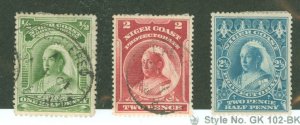 Niger Coast Protectorate (Oil Rivers Protectorate) #43/45/46 Used