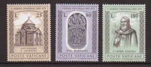 Vatican City   #545-547   MNH  1973  Armenian Patriarch