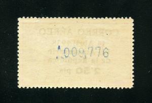 SPAIN AIRMAIL SCOTT #C91  MINT NEVER  HINGED ORIGINAL GUM---SCOTT VALUE $175.00