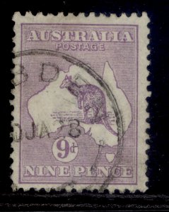 AUSTRALIA GV SG39b, 9d violet, FINE USED. Cat £19. DIE IIB