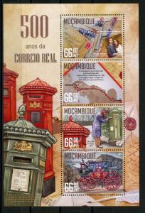 MOZAMBIQUE  2016 500th ANNIVERSARY OF THE ROYAL MAIL SHEET MINT NH