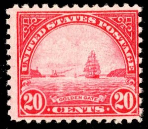 United States Scott 567 Unused hinged with gum crease.