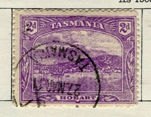 TASMANIA; 1905 early pictorial issue fine used Shade of 2d. value