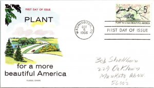 FDC 1966 SC #1318 Fluegel Cachet - Washington DC - Single - F61874