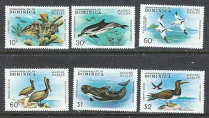 Dominica 618-23 MNH 1979 Marine Wildlife (ap6924)