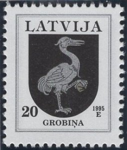 Latvia 1995 MNH Sc 371 20s Grobina Coat of Arms