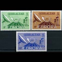 GIBRALTAR 1979 - Scott# 382-4 Europa-Telecom. Set of 3 NH