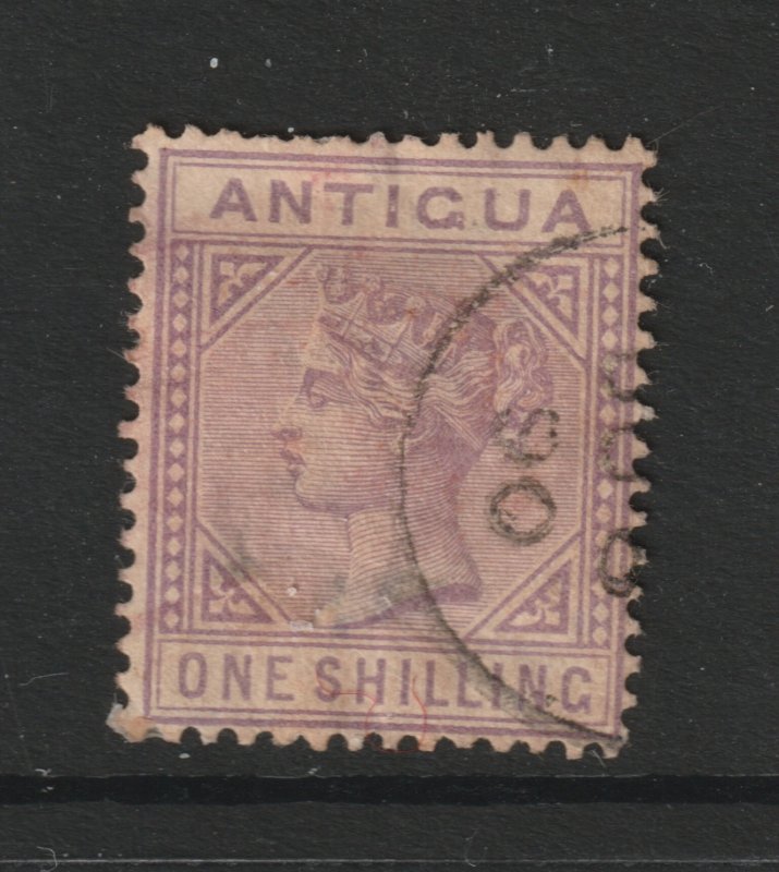 Antigua a used 1/- QV from 1884