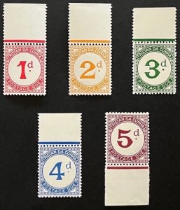 Tristan De Cunha J1-5 Set MNH