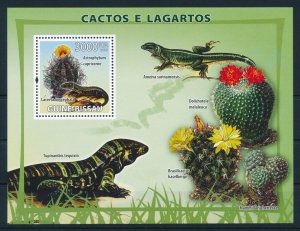 Guinea-Bissau MNH S/S Cactus & Lizards 2008
