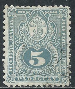 Paraguay, Sc #25, 5c Used