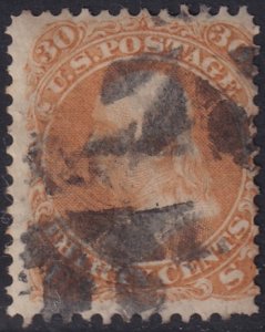 United States 1861 Sc 71 used cork cancel