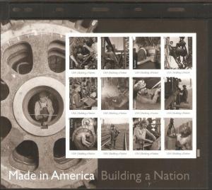 #4801 Made in America Building a Nation Full Sheet Mint NH