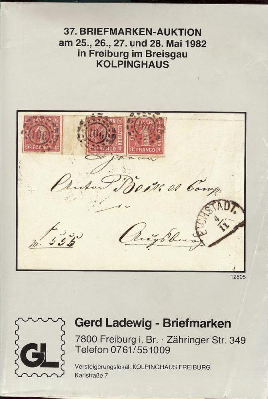 37. Briefmarken-Auktion, Gerd Ladewig  May 25-28, 1982