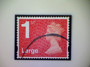 Great Britain, Scott #MH428, 2014, used (o), Machin: 1st Large, Royal Mail red