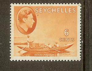 Seychelles, Scott #128, 6c King George VI, MH