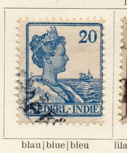 Dutch Indies Netherlands 1922-23 Early Issue Fine Used 20c. NW-170619