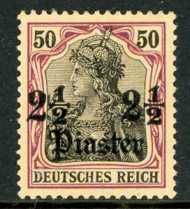 Germany 1906 Offices in Turkey 2½ Piaster/50pf Wmk Scott # 49 MNH E565