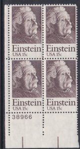 1774 Einstein Plate Block MNH