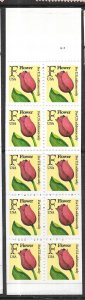 US#2519a  29c F Stamp  booklet pane of 10 (MNH) CV $6.50