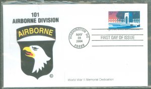 US 3862 101 Airborne Division FDC, #9 or 15, Signed by Robert Quintero