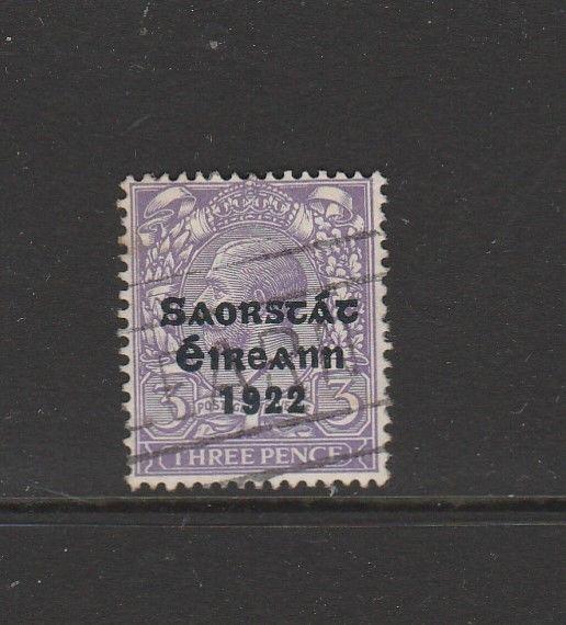 Ireland Opts 1922 Type 5, 3d Used SG 57