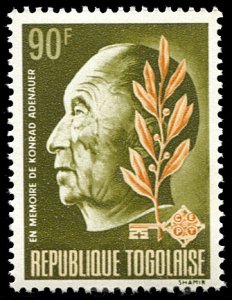 Togo 645, MNH, Konrad Adenauer In Memoriam