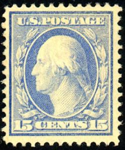 U.S. #382 MINT Pale Ultramarine OG HR