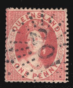 MOMEN: QUEENSLAND SG #4 1860 USED £300 LOT #67020*