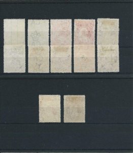 NIGER COAST PROTECTORATE 1897-98 SET WITH ½d/2½d & 5d SHADES MM SG 66/74