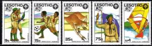 Lesotho - 1987 World Scout Jamboree Set MNH** SG 775-779