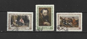 RUSSIA - 1956 VASSILI PEROV - SCOTT 1805 TO 1807 - USED - SEE NOTE