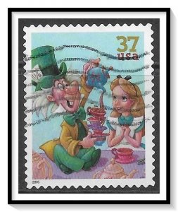 US #3913 Disney - Mad Hatter & Alice Used