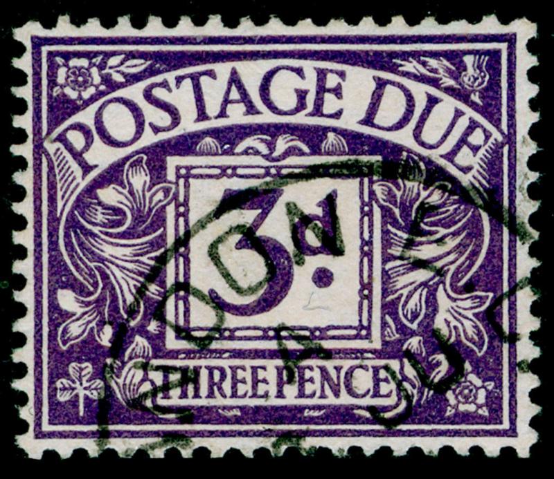 SG D14, 3d dull violet, FINE USED, CDS. WMK BC