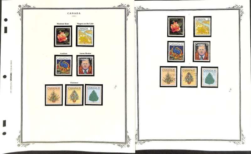 Canada Collection 1980-1983 on 24 Scott Specialty Pages, Mint (FV)